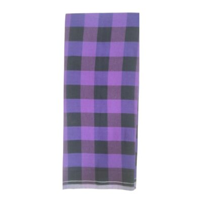 Violet and black chess pattern lungi