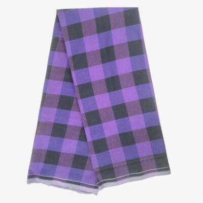 Violet color chess pattern lungi v shape