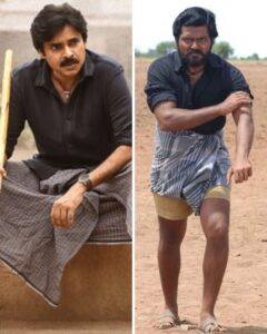 Pawan kalayan and Karthi in Lungi