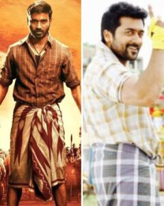 Surya and Shanush in Lungi