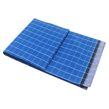 Blue Ring Lungi Half Folded