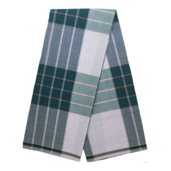 White with Green Box lungi Vshape